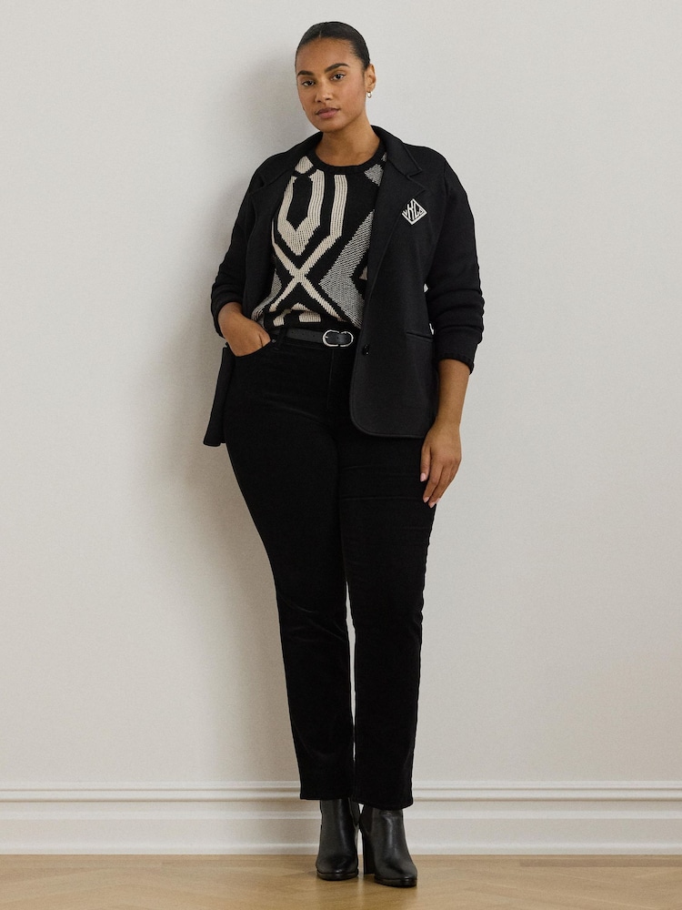 Lauren Ralph Lauren Rayon Nylon Black Blazer - Image 3 of 10
