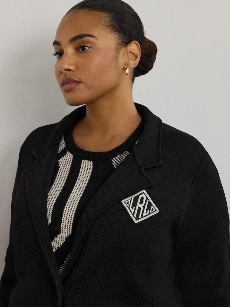 Lauren Ralph Lauren Rayon Nylon Black Blazer - Image 5 of 10