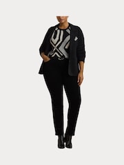 Lauren Ralph Lauren Rayon Nylon Black Blazer - Image 9 of 10