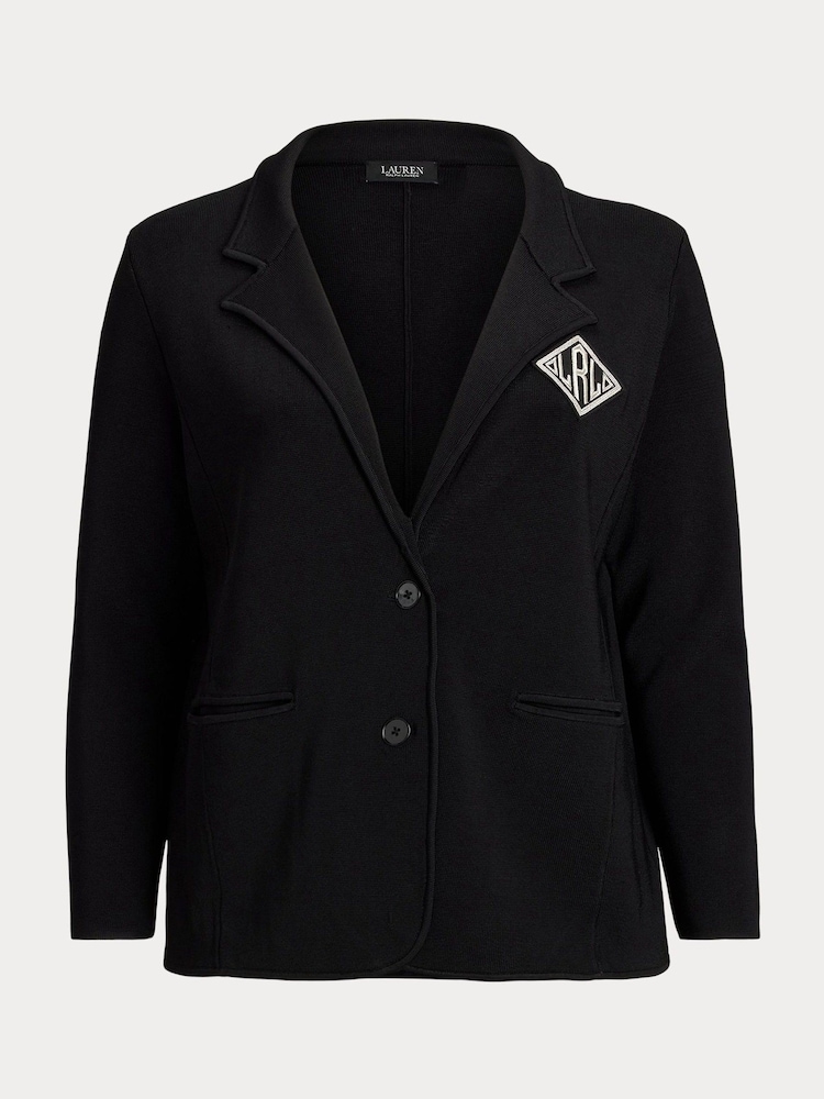 Lauren Ralph Lauren Rayon Nylon Black Blazer - Image 10 of 10