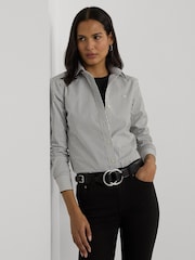 Lauren Ralph Lauren Striped Easy Care Cotton Shirt - Image 5 of 8