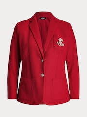 Lauren Ralph Lauren Curve Anfisa Crest Logo Blazer Jacket - Image 9 of 9