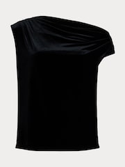 Lauren Ralph Lauren Luxe Velvet Black Top - Image 8 of 8