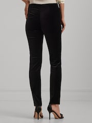 Lauren Ralph Lauren Stretch Velvet Skinny Ankle Trousers - Image 3 of 7