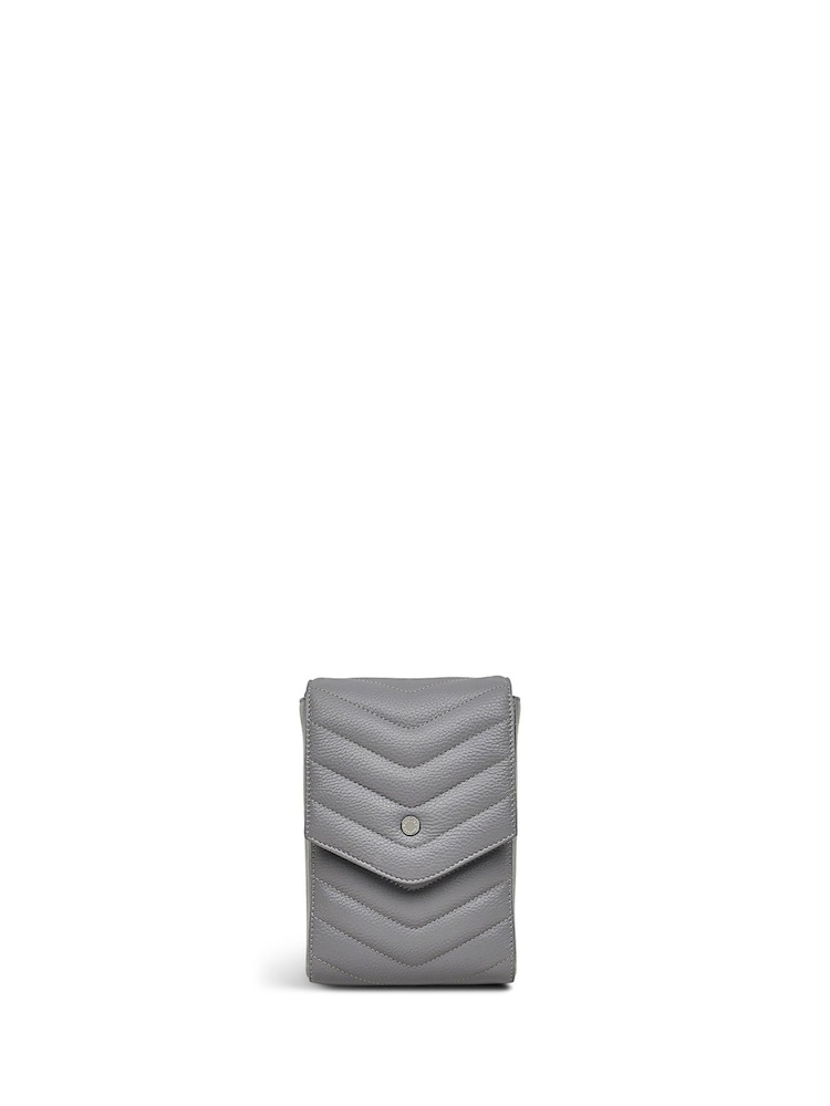 Radley London Medium Grey Rowe Avenue Phone Cross-Body Bag - Image 1 of 4