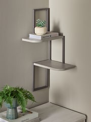 Grey Bronx 2 Tier Shelf - Image 1 of 4
