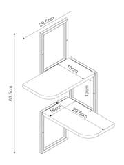 Grey Bronx 2 Tier Shelf - Image 5 of 5