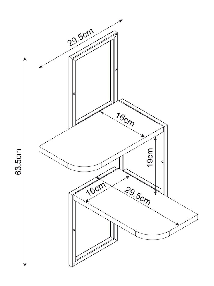 Grey Bronx 2 Tier Shelf - Image 5 of 5