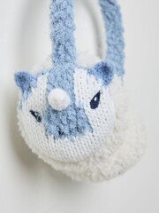 FatFace Blue Unicorn Earmuffs - Image 2 of 2