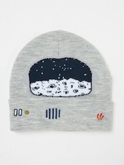 FatFace Grey Space Helmet Hat - Image 1 of 2