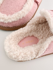 Pink Borg Buckle Mule Slippers - Image 8 of 8