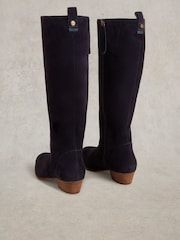 White Stuff Blue Willow Suede Knee High Boots - Image 3 of 4