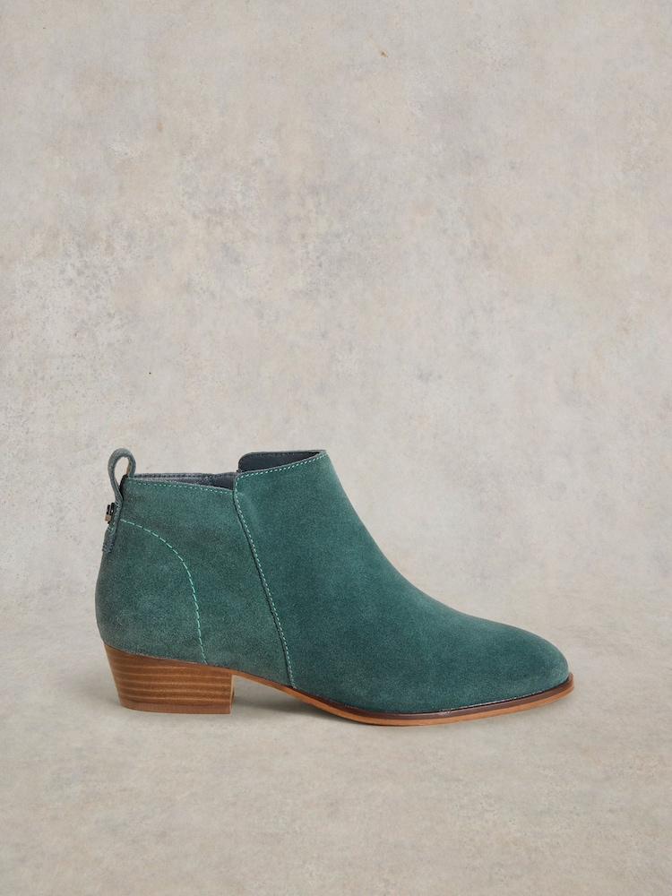 White Stuff Blue Willow Suede Ankle Boots - Image 1 of 4