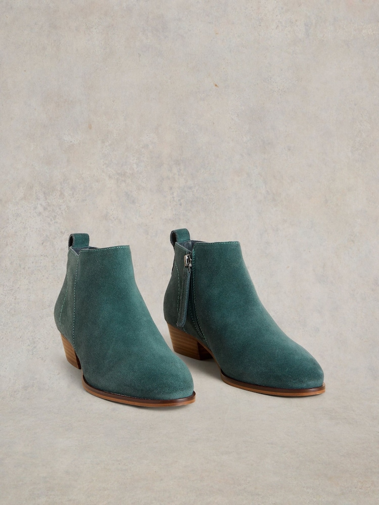 White Stuff Blue Willow Suede Ankle Boots - Image 2 of 4
