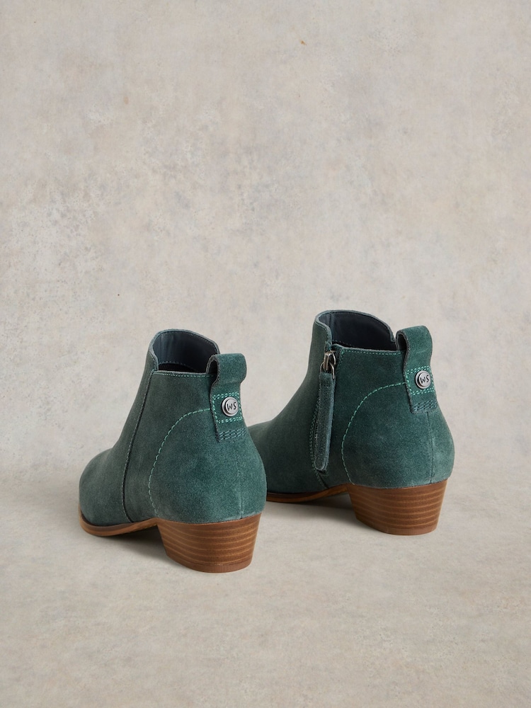 White Stuff Blue Willow Suede Ankle Boots - Image 3 of 4