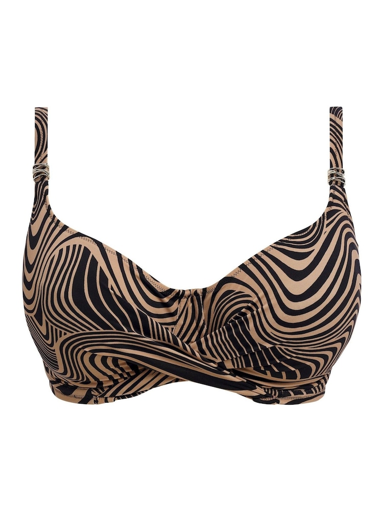 Fantasie Brown Full Cup Mocha Pemba Island Underwire Full Cup Bikini Top - Image 6 of 6