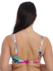 Fantasie Pink Peony Carabelita Underwire Gathered Full Cup Bikini Top - Image 4 of 6