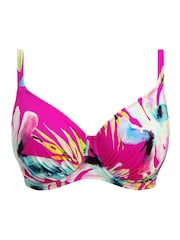 Fantasie Pink Peony Carabelita Underwire Gathered Full Cup Bikini Top - Image 6 of 6
