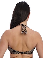 Fantasie Brown Underwired Bandeau Mocha Pemba Island Underwire Full Cup Bikini Top - Image 4 of 7