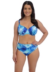 Fantasie Blue Dazzling Saunton Sands Underwire Gatherered Full Cup Bikini Top - Image 5 of 6