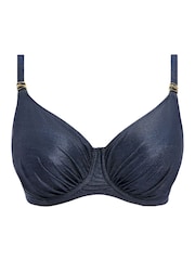 Fantasie Blue Midnight Sparkle Paros Coast Underwire Gathered Full Cup Bikini Top - Image 6 of 6