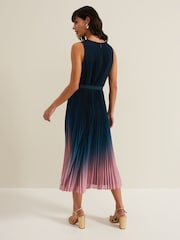 Phase Eight Black Petite Simara Printed Midi Dress - Image 2 of 6