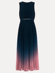Phase Eight Black Petite Simara Printed Midi Dress - Image 6 of 6