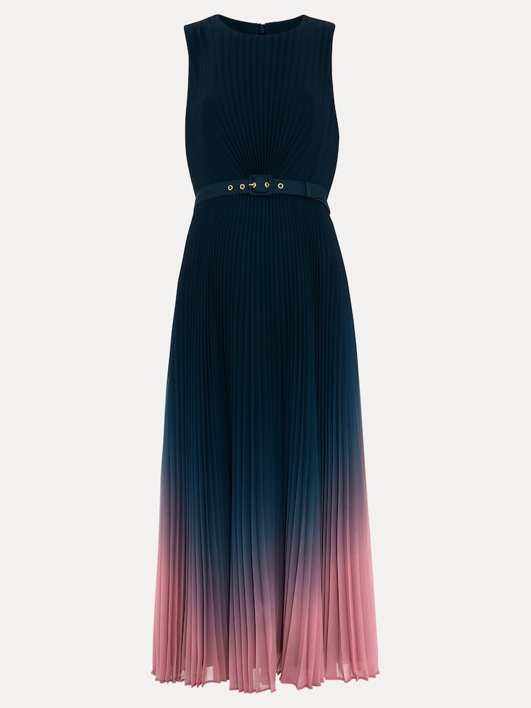 Phase Eight Black Petite Simara Printed Midi Dress - Image 6 of 6