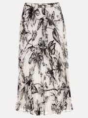 Phase Eight Black Sienna Floral Print Skirt - Image 6 of 6