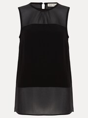 Phase Eight Black Marissa Mixed Media Top - Image 6 of 6