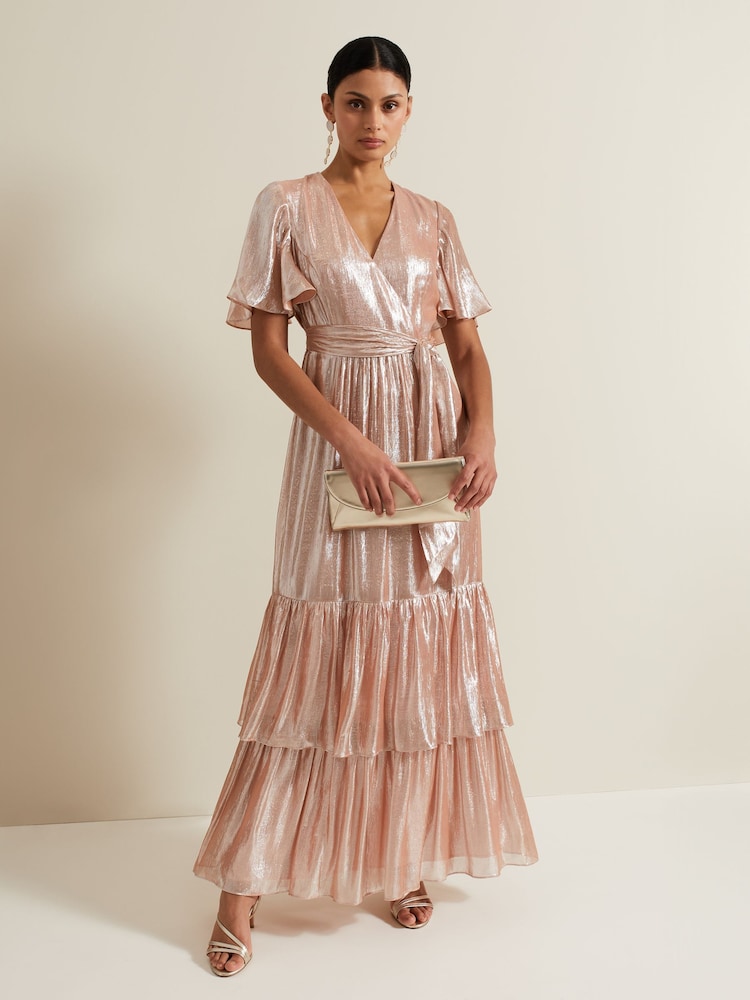 Phase Eight Metallic Fleur Maxi Dress - Image 1 of 7