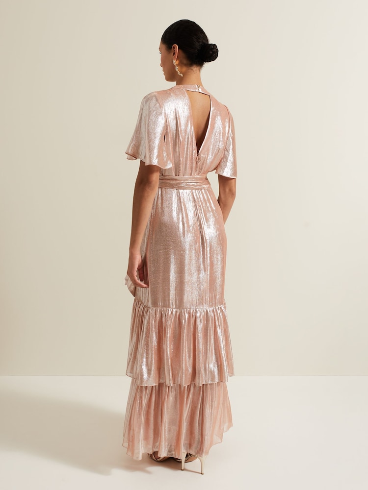 Phase Eight Metallic Fleur Maxi Dress - Image 2 of 7