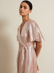 Phase Eight Metallic Fleur Maxi Dress - Image 4 of 7