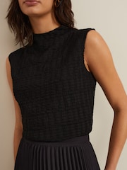 Phase Eight Natural Elmina Geo Pleated Midi Skirt - Image 5 of 7