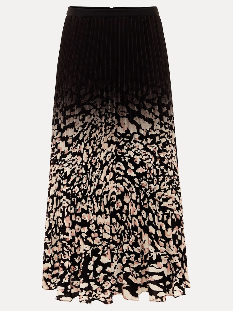 Phase Eight Natural Elmina Geo Pleated Midi Skirt - Image 7 of 7