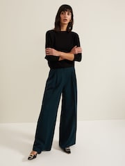 Phase Eight Blue Dark Cristine Knit Jumper - Image 3 of 7