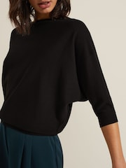 Phase Eight Blue Dark Cristine Knit Jumper - Image 5 of 7