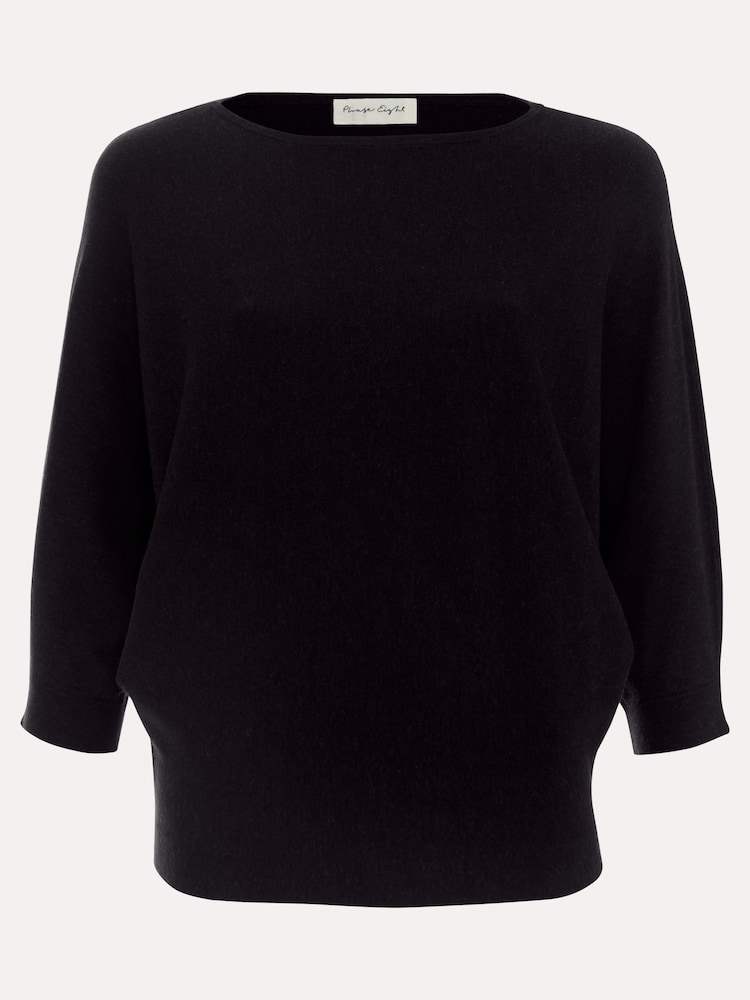 Phase Eight Blue Dark Cristine Knit Jumper - Image 7 of 7