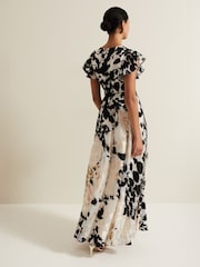 Phase Eight Black Liana Floral Maxi Dress - Image 3 of 8