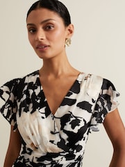 Phase Eight Black Liana Floral Maxi Dress - Image 5 of 8