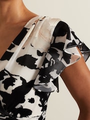 Phase Eight Black Liana Floral Maxi Dress - Image 7 of 8