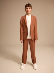Mocha Brown Suit Jacket (3-16yrs) - Image 7 of 14