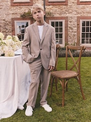 Neutraal - Relaxed Fit Stripe Suit Jacket (3-16yrs) - Image 1 of 12