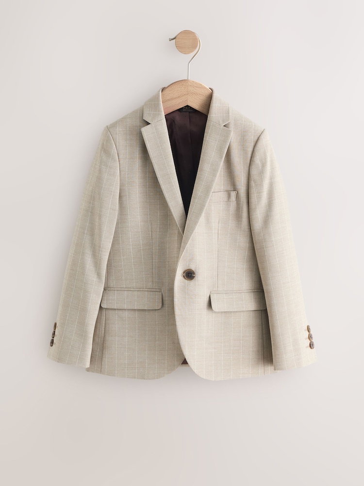 Neutraal - Relaxed Fit Stripe Suit Jacket (3-16yrs) - Image 7 of 12
