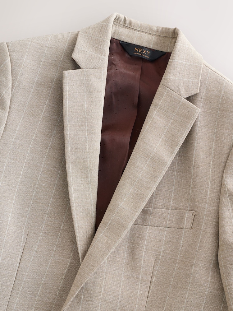 Neutraal - Relaxed Fit Stripe Suit Jacket (3-16yrs) - Image 9 of 12