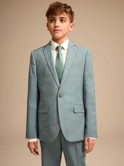 Teal Blue Teal Skinny Fit Suit Jacket (3-16yrs) - Image 1 of 4