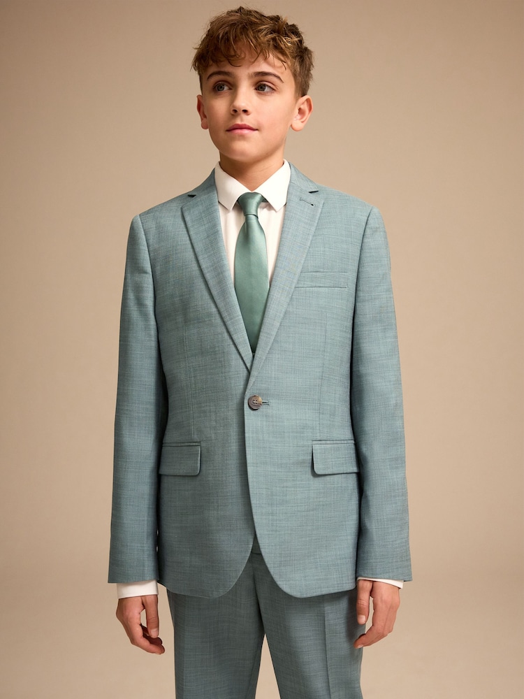 Teal Blue Teal Skinny Fit Suit Jacket (3-16yrs) - Image 1 of 4