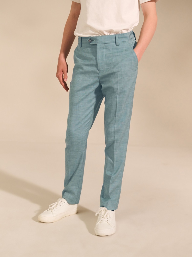 Teal Blue Suit Trousers (12mths-16yrs) - Image 1 of 9