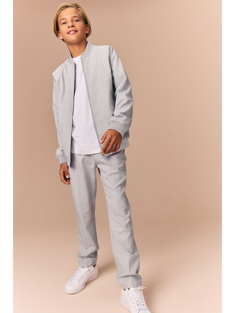 Gris - Blouson bombardier intelligent (3-16 ans) - Image 3 of 8