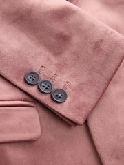 Pale Pink Velvet Suit Blazer (3-16yrs) - Image 4 of 5